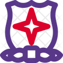 Cross Star Shield Icon