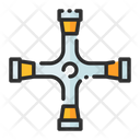 Cross Wrench Repairing Tool Mechanic Tool Icon
