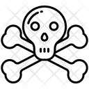 Crossbone Skull Danger Icon