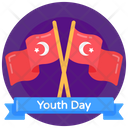 Youth Day Flags Crossed Flags Flags Icon