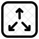 Crossroad Arrows Icon