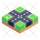 Crossroads Intersection Roads Route Intersection Icon