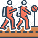 Crosswalk Pedestrian Sign Icon