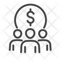 Crowd Funding Donation Charity Icon