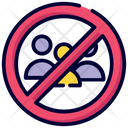 Crowd Not Allowed Icon