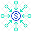 Crowdfunding Dollars Icon