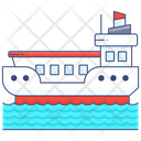 Ship Cruise Ship Water Cargo Icon