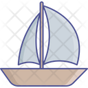 Cruiser Sailing Boat Ship Icon
