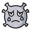Crying Cry Coronavirus Icon