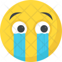 Weeping Crying Emoticon Icon