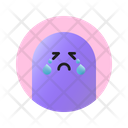 Crying Face Emoji Emoticon Icon