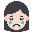 Crying Girl Icon