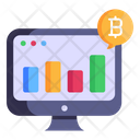 Cryptocurrency Analysis Crypto Analytics Bitcoin Chart Icon