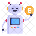 Robot Bitcoin Bot Bitcoin Robot Icon