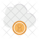 Cloud Bitcoin Crpto Icon