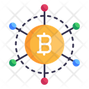 Crypto Network Blockchain Network Bitcoin Network Icon