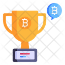 Bitcoin Award Crypto Prize Blockchain Award Icon