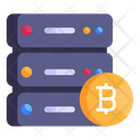 Crypto Storage Blockchain Storage Bitcoin Storage Icon