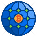 Bitcoin Global Money Icon