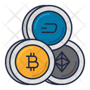 Cryptocurrency Bitcoin Blockchain Icon