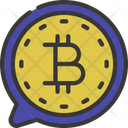 Cryptocurrency Messaging Bitcoin Icon