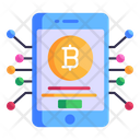Bitcoin App Cryptocurrency App Digital Money Icon