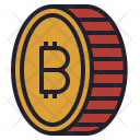 Cryptocurrency Bitcoin Gold Icon