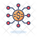 Cryptocurrency Network Network Connection Icon