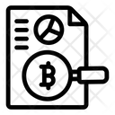 Bitcoin Research Cryptocurrency Research Blockchain Analysis Icon