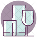 Crystal, Glass, Serving, Tableware, Kitchen, Utensil Icon