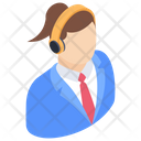 Customer Services Helpline Csr Officer Icon