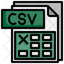 Csv File File Folder Icon