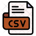 Csv File Type File Format Icon