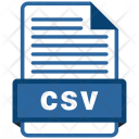 Csv File Formats Icon