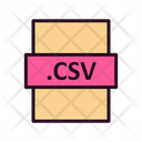 Csv File Csv File Format Icon