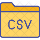 Csv Document Extension Icon