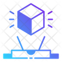 Cube Hologram Cube Projection Hologram Icon
