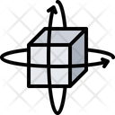 Cube Rotation Icon