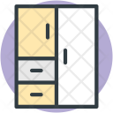 Cupboard Drawers Cabinet Icon