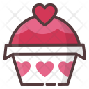 Cupcake Love Heart Icon