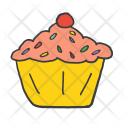 Cupcake Candle Muffin Icon