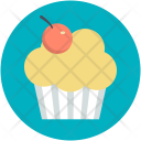 Cupcake Cherry Cake Icon