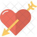 Arrow Through Heart Icon