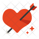 Cupid Arrow Heart Love Icon