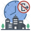 Curfew Lockdown City Icon