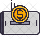 Currency Smartphone Receive Money Icon