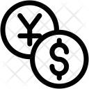 Coins Dollar Yen Icon