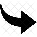 Curved Arrow Arrow Icon