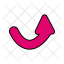 Curved Upward Arrow Icon