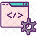 Custom Coding Web Development Programming Icon